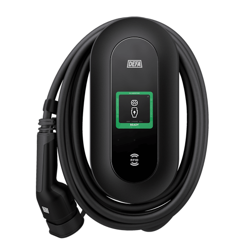 DEFA Power with cable status: ready to charge