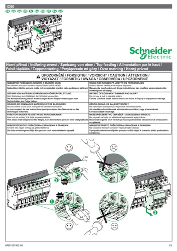 Dvärgbrytare iC60N 1P manual (SE & EN)