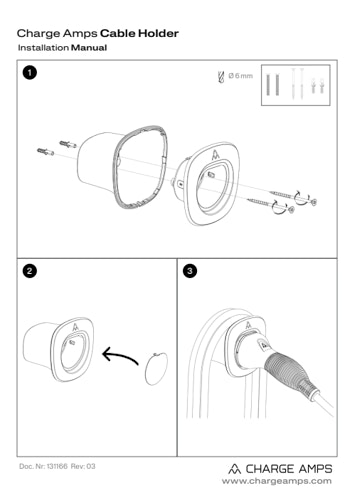 Cable holder installation manual