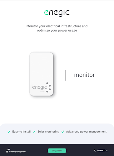 Enegic Monitor produktblad (EN)