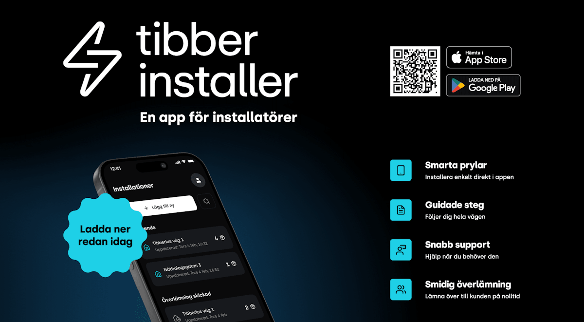 Tibber Installer - Byggd för proffs