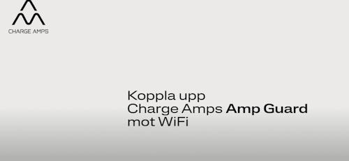 Anslut Charge Amps Amp Guard mot WiFi (SE)