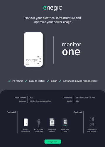 Enegic Monitor One produktblad (EN)